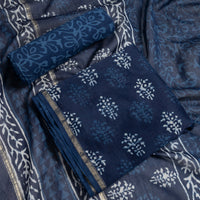 Bagru Block Printed Silk & Cotton Dress Materials
